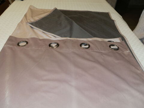 rideau rose poudr� occultant (style velours)   (10�) 5 Louvigny (14)