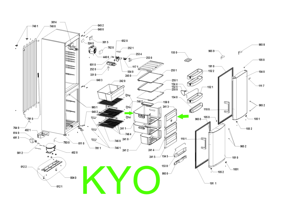 Whirlpool Panier blanc tiroir haut 481241868409-481241848937 Electrom�nager