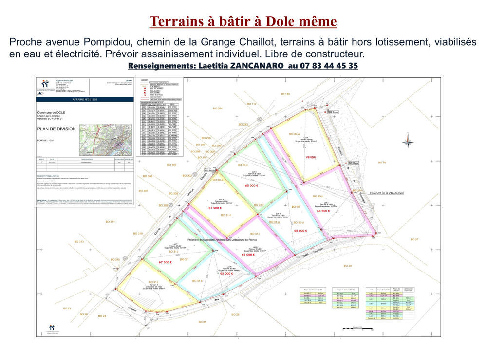Vente Terrain terrain Dole meme Dole