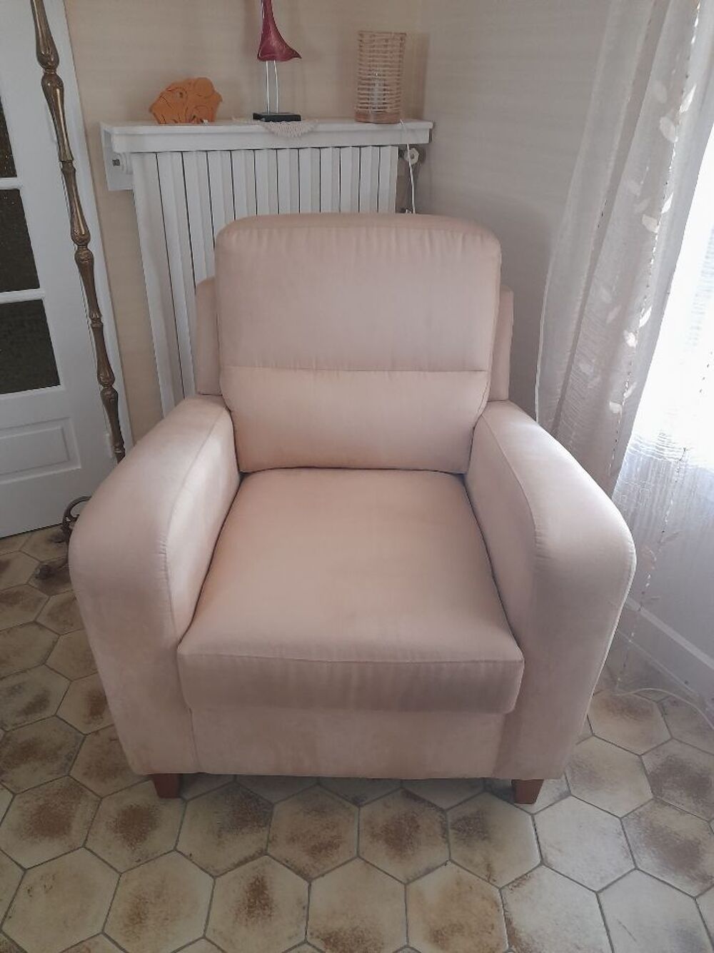 Fauteuil en tissu velours Meubles