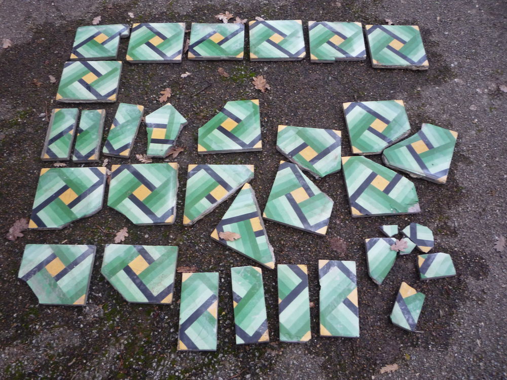 Carreaux de ciment vert Bricolage