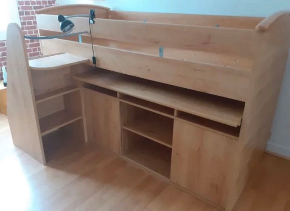 Lit simple Gauthier avec bureau et bcp de rangements Meubles