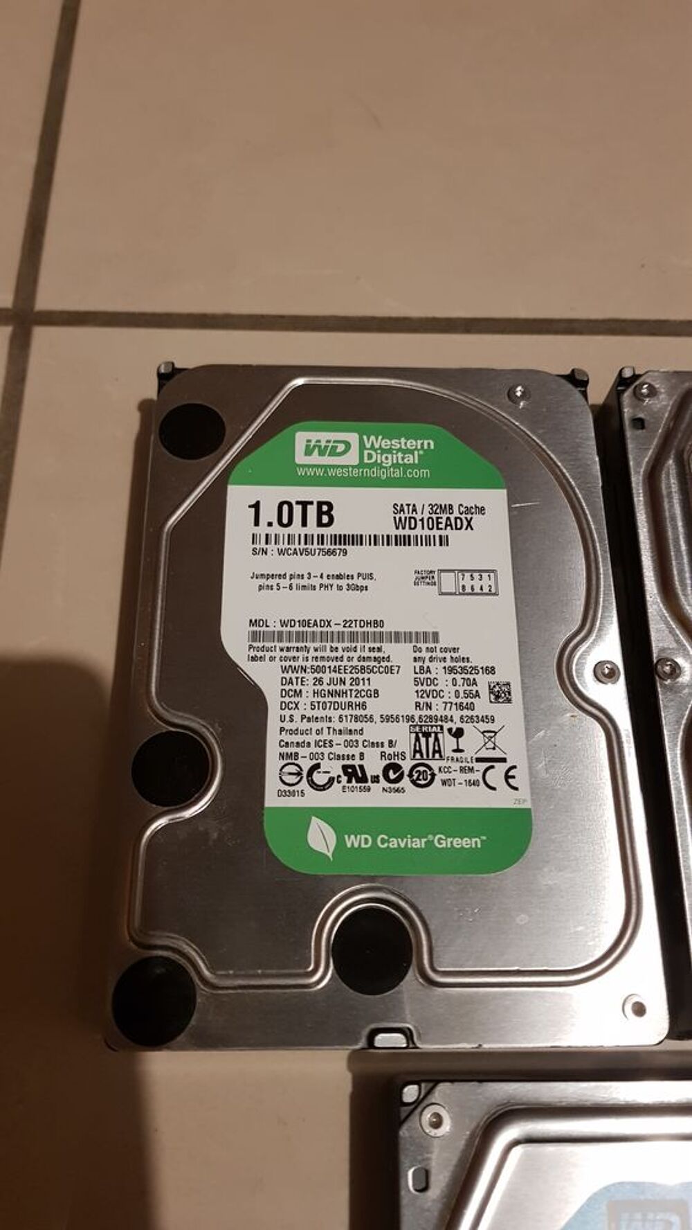 Lot disques durs 3,5&quot; SATA (320GB &agrave; 1000GB), test&eacute;s OK Matriel informatique