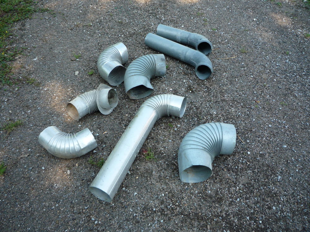 Tuyau po&ecirc;le/Descente cheneau zinc Bricolage