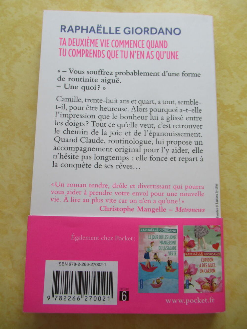 "Ta 2&egrave;me vie commence quand tu comprends..." - R. Giordano Livres et BD