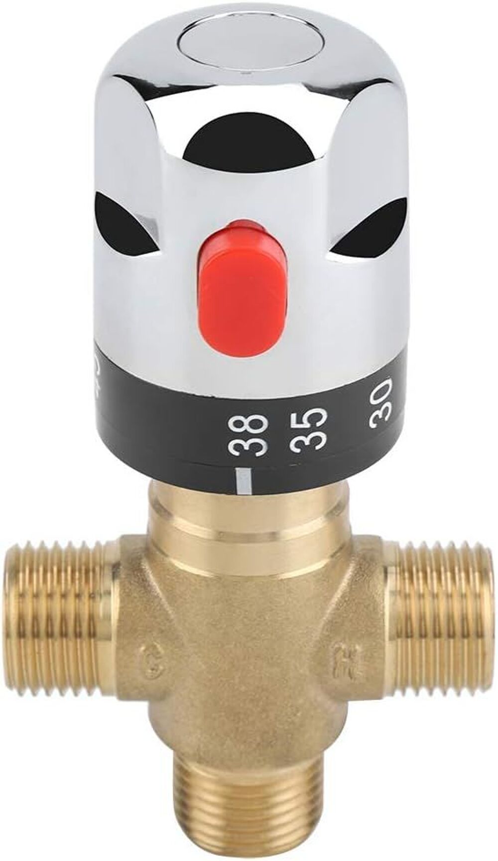 Mitigeur Thermostatique avec Raccords M&acirc;les 1/2 NPT Laiton Bricolage