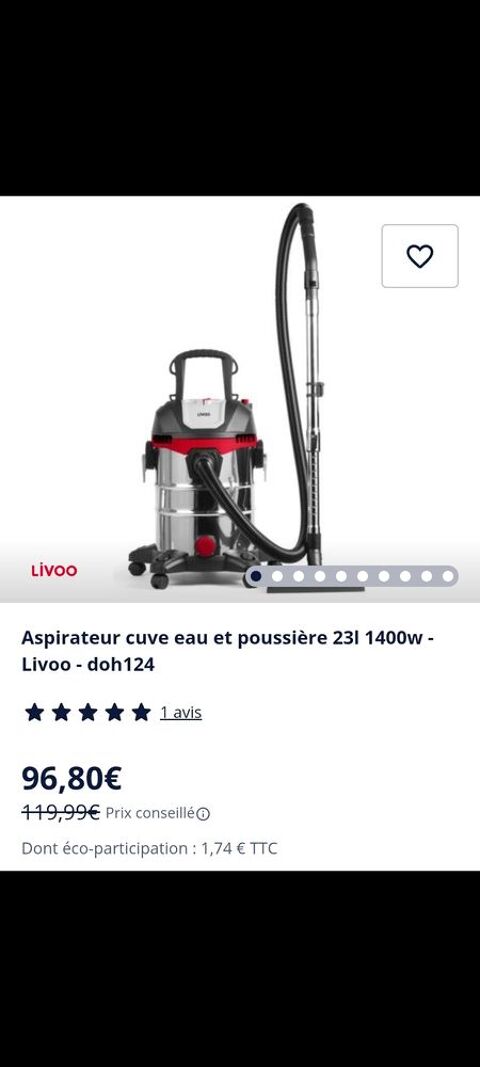 Aspirateur Eau et Poussière  70 Rosny-sous-Bois (93)