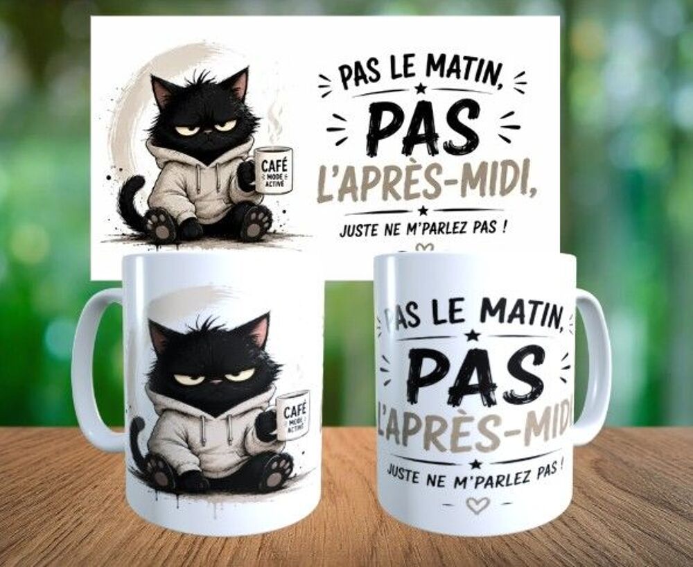 Mug humour, mauvaise humeur Décoration