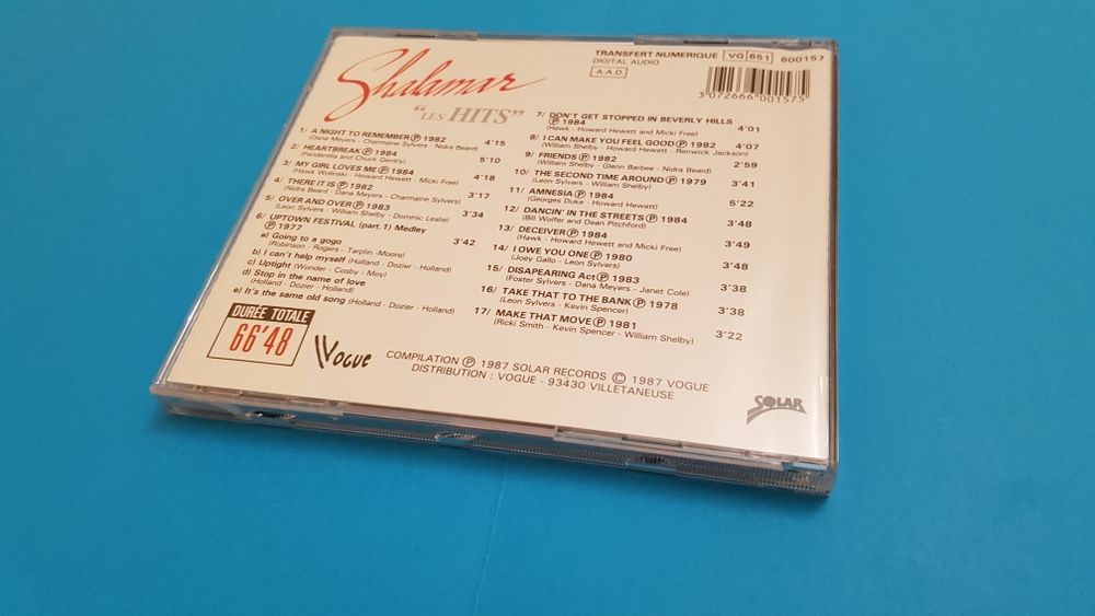SHALAMAR * LES HITS * CD et vinyles