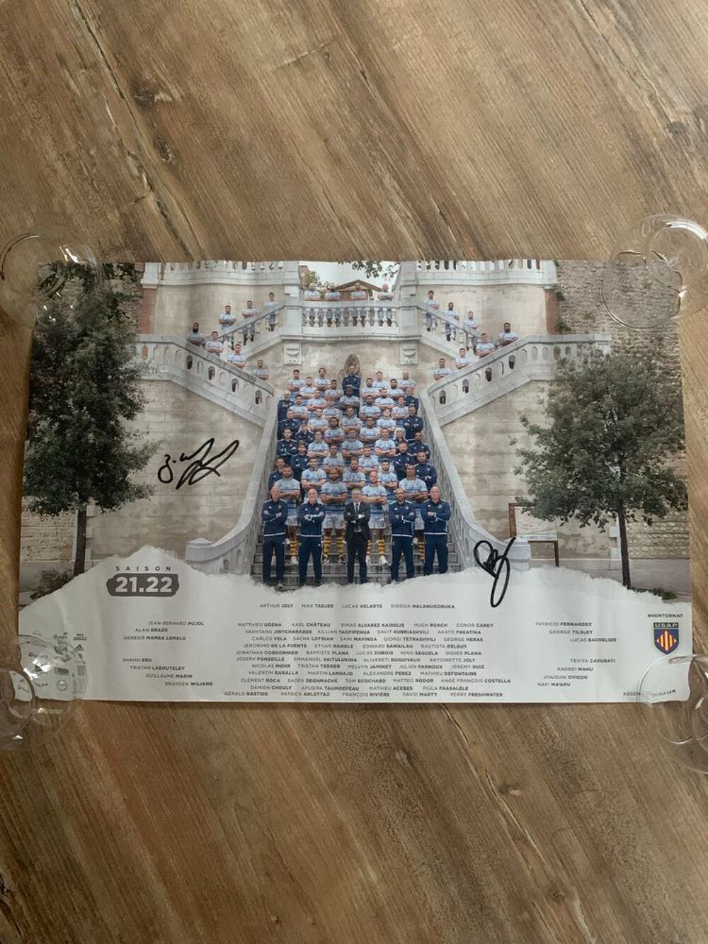 Poster officiel Usap rugby \'\' Saison 2021 / 2022 \'\' 