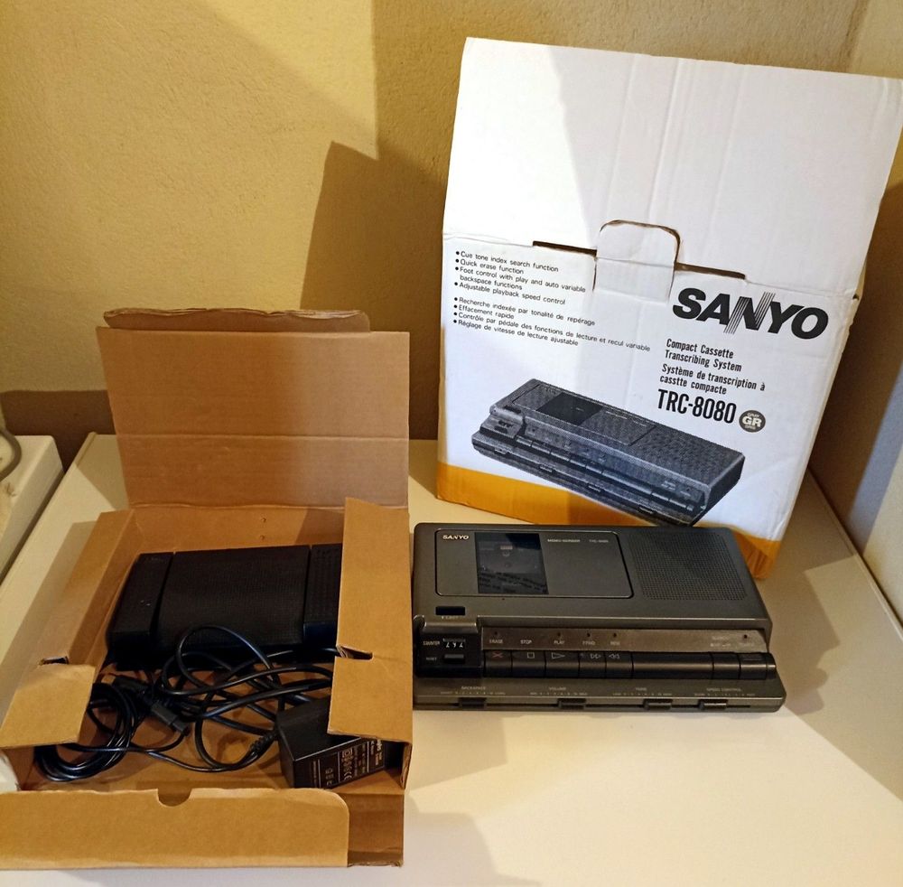 SANYO Enregistreur TRC8080 Transcripteur Professionnel Kit Audio et hifi