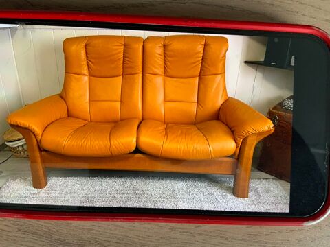  1 Canap� cuir de marque Stresless inclinable Istres (13)