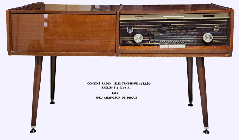 Combin&eacute; Radio - &eacute;lectrophone Philips de 1963. 
