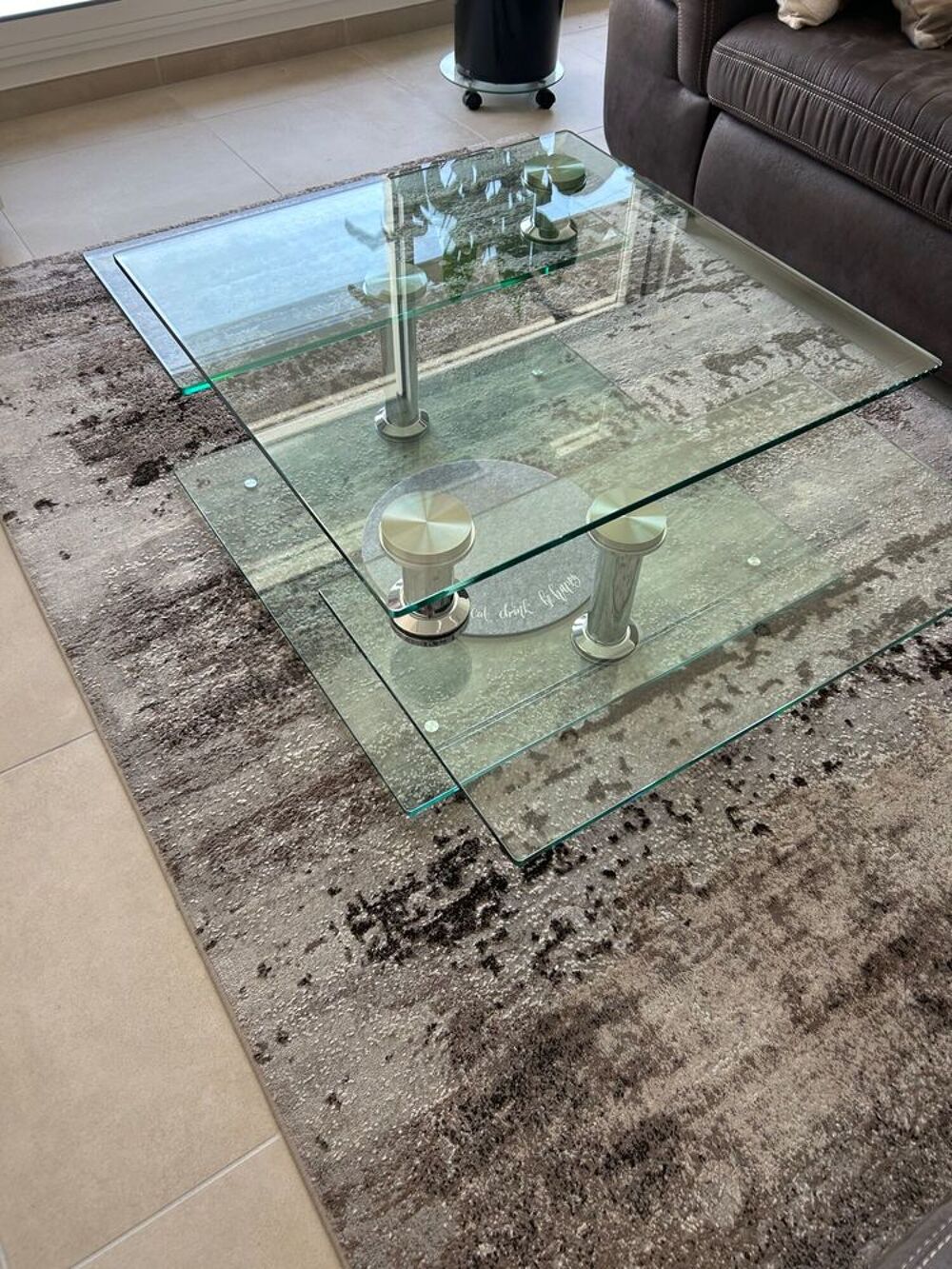 table de salon en verre Meubles