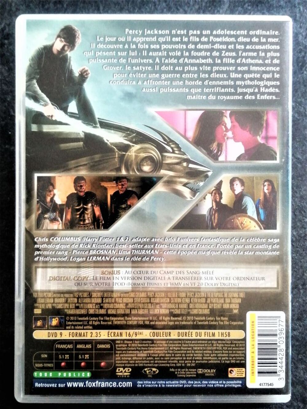 DVD Percy Jackson - Le Voleur de Foudre DVD et blu-ray