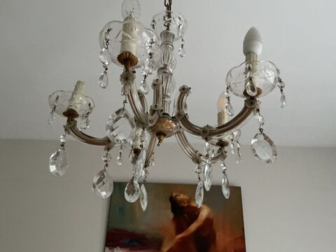 LUSTRE CRISTAL 5 branches Nancy (54)