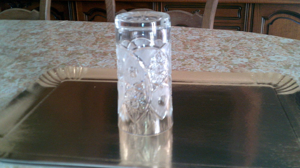 4 verres &agrave; whisky en cristal Décoration