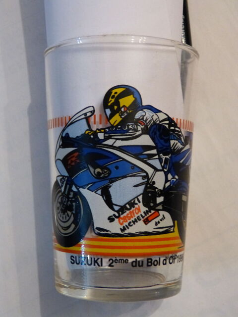 VERRE MOTO  -  SUZUKI  2ème du BOL D' OR 1996 3 Brest (29)