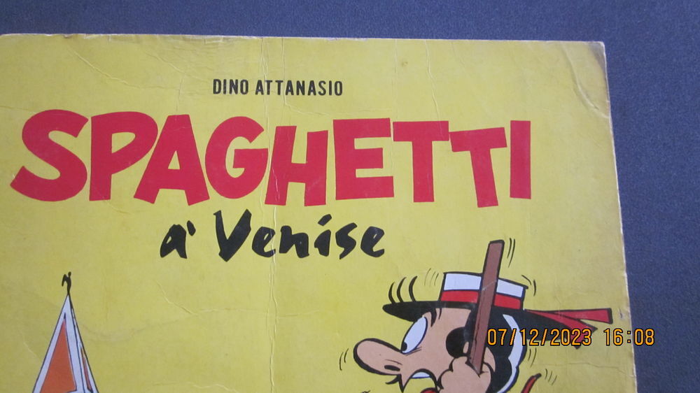 BD SPAGHETTI A VENISE DE DINO ATTANASIO DE 1965 TINTIN 
Livres et BD