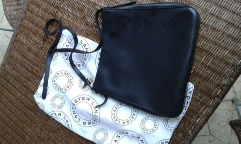 Sac Lancaster Constance en cuir vachette noir 50 Uzs (30)
