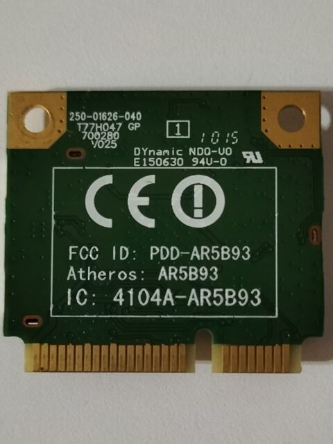 Mini carte WiFi pour PC portable / Atheros AR5B93 / format P 6 Canet-en-Roussillon (66)