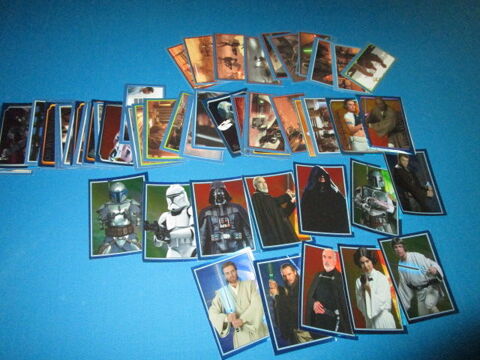LOT   60  VIEILLES IMAGES STICKERS STAR WARS 2002  MERLIN 
7 Villepinte (93)