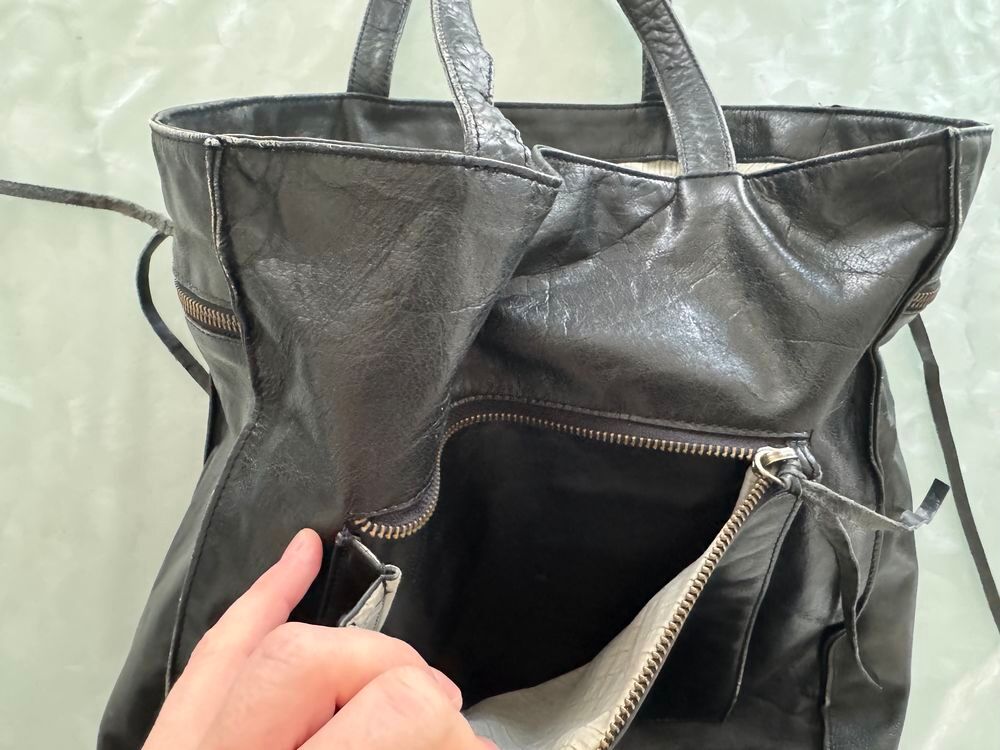Sac Cabas Zadig &amp; Voltaire Cuir Noir Patin&eacute; Maroquinerie