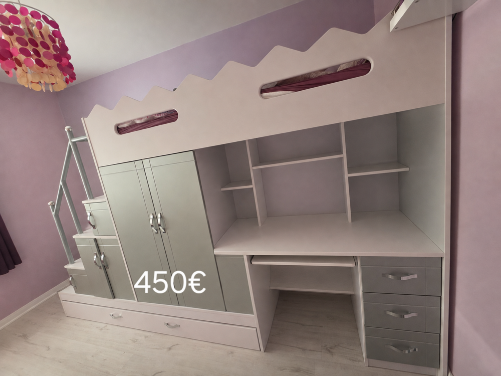 Lit combin&eacute; Ado meubelco avec notice Mobilier enfants