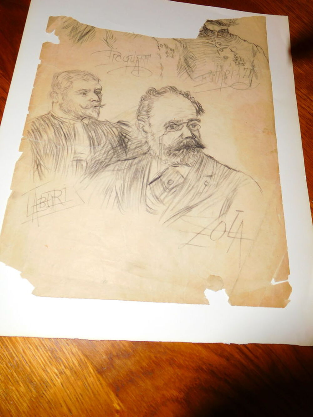dessin original et authentique de la fin du 19&egrave;me si&egrave;cle 