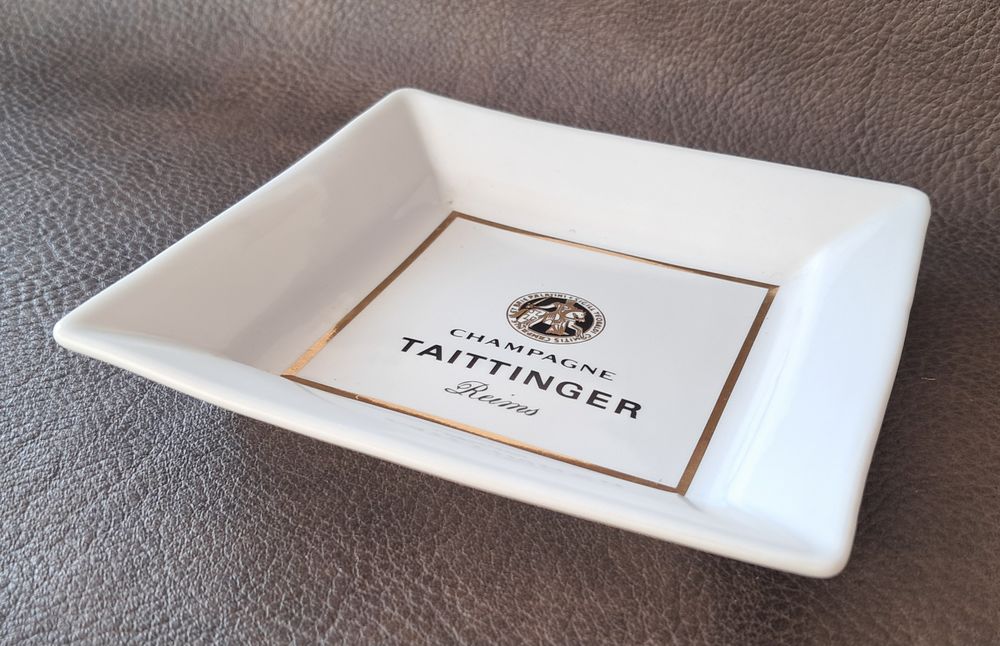 Lot de 4 ramasse monnaie vide poche publicitaire Taittinger 