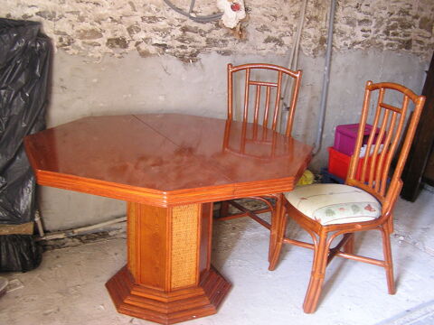 SALLE A MANGER ROTIN + 4 CHAISES 450 Saint-Méloir-des-Ondes (35)