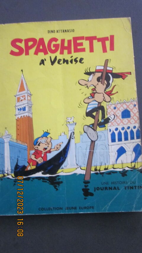 BD SPAGHETTI A VENISE DE DINO ATTANASIO DE 1965 TINTIN 
30 Coquelles (62)