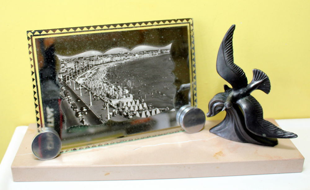 Cadre photo Mouette ART DECO Souvenir du bord de mer Décoration