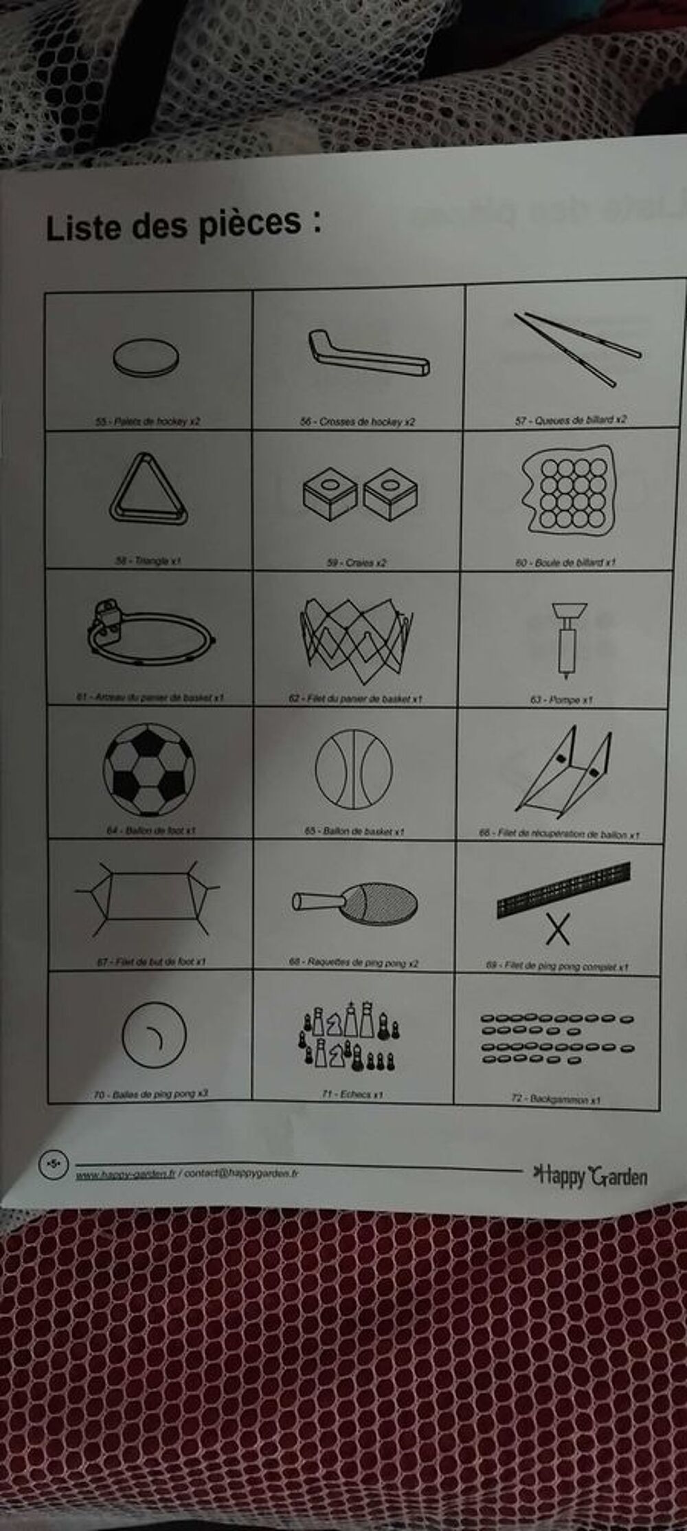 table Mutijeux 20 jeux Sports