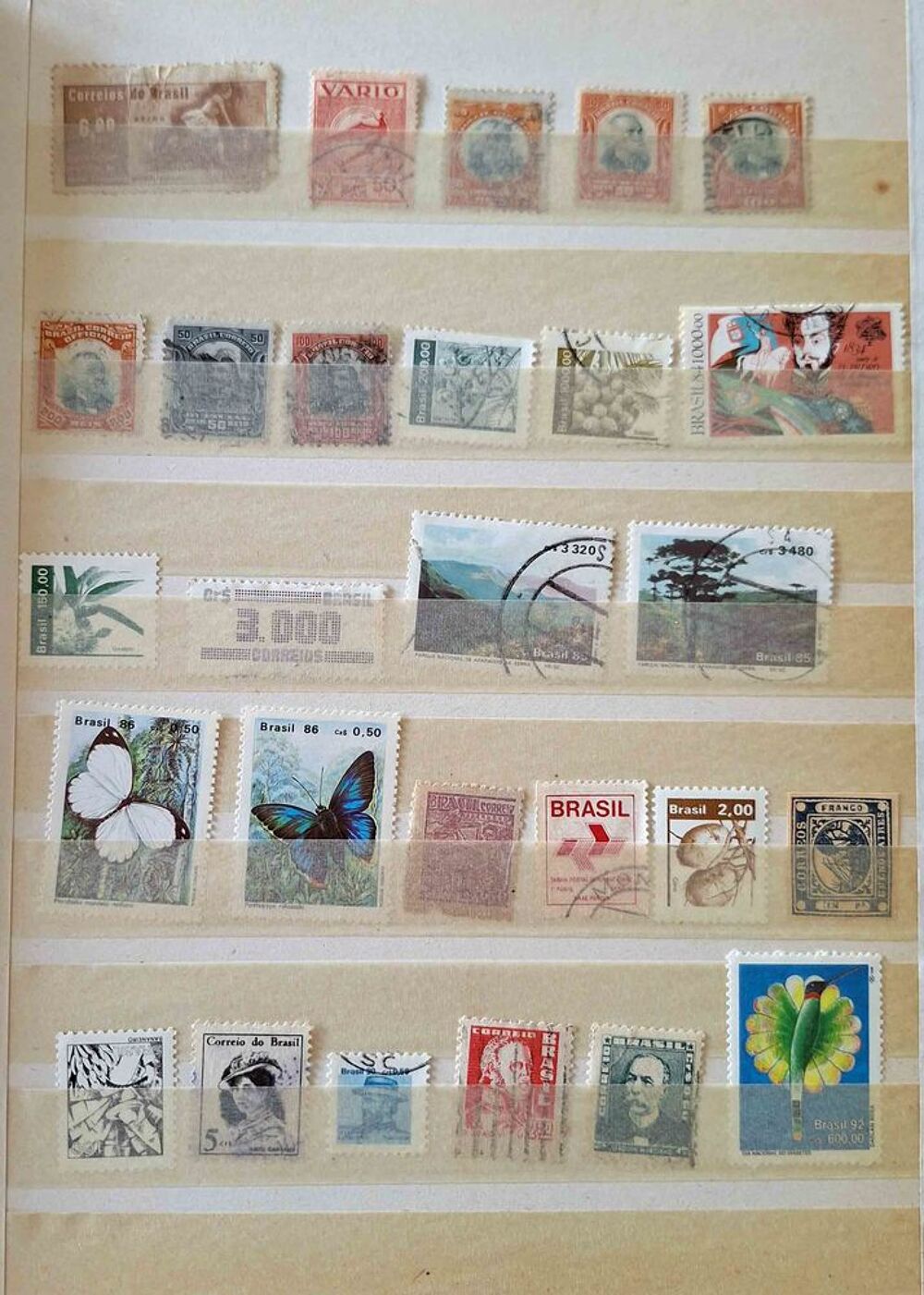 S&eacute;rie de timbres de collection du Br&eacute;sil (Bolivie) 