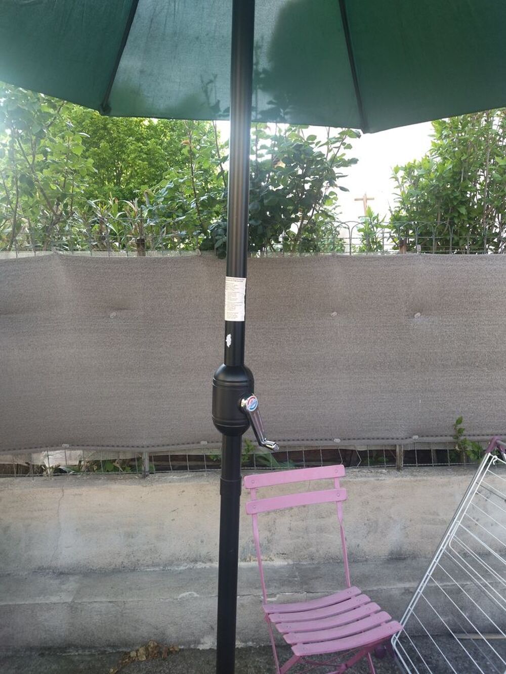 Grand parasol avec pied Jardin