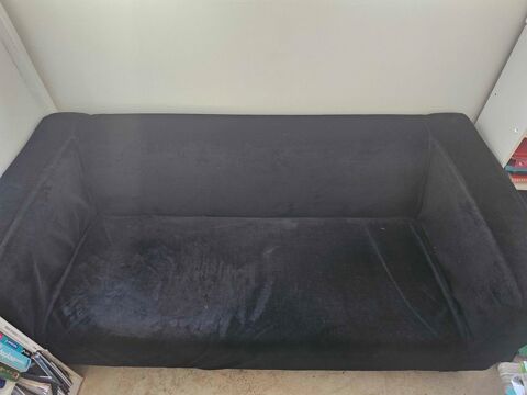 Canapé IKEA KLIPPAN 2 places €  Velours noir €  185 cm 149 Saint-Laurent-d'Aigouze (30)