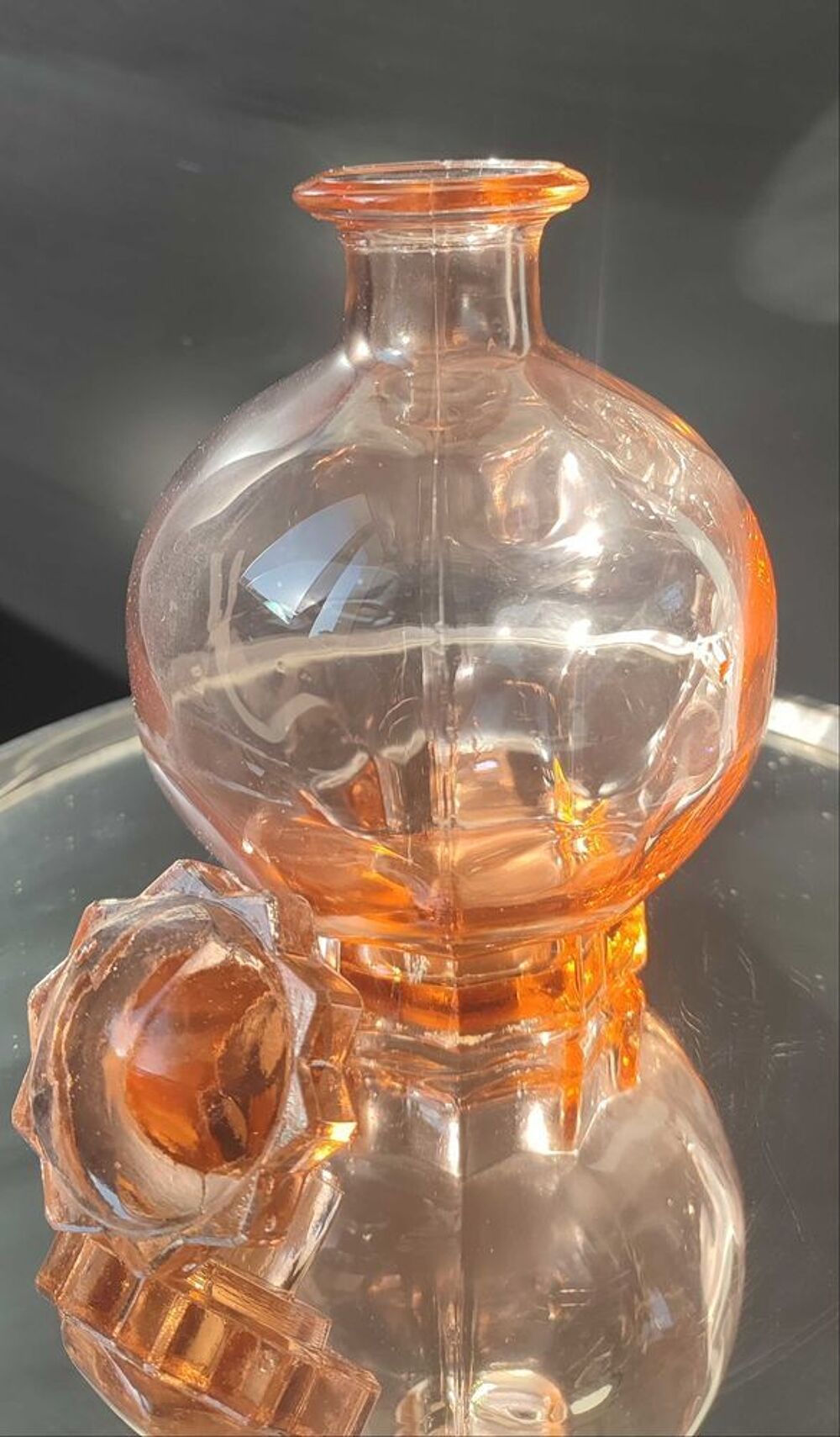 Carafe+Art+D&eacute;co+Verre+Rosaline+(1930-1940) 