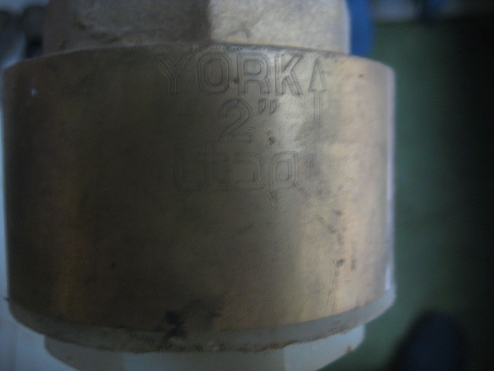 Cr&eacute;pine york laiton &quot; avec manchette male 2&quot; Bricolage
