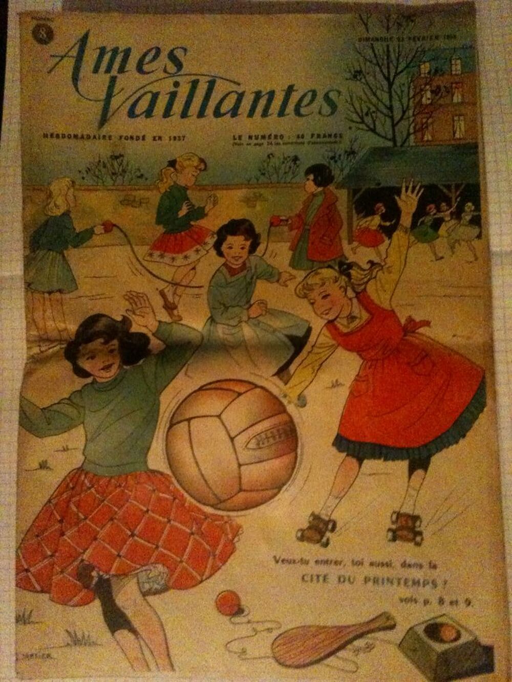  Revue Ames vaillantes. 1956 1957 1958 1959 Livres et BD