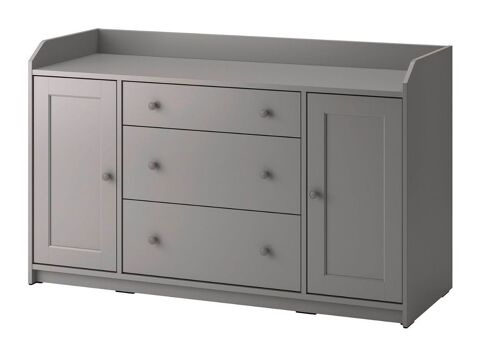 BUFFET GRIS HAUGA IKEA 140x84cm 99 Pantin (93)