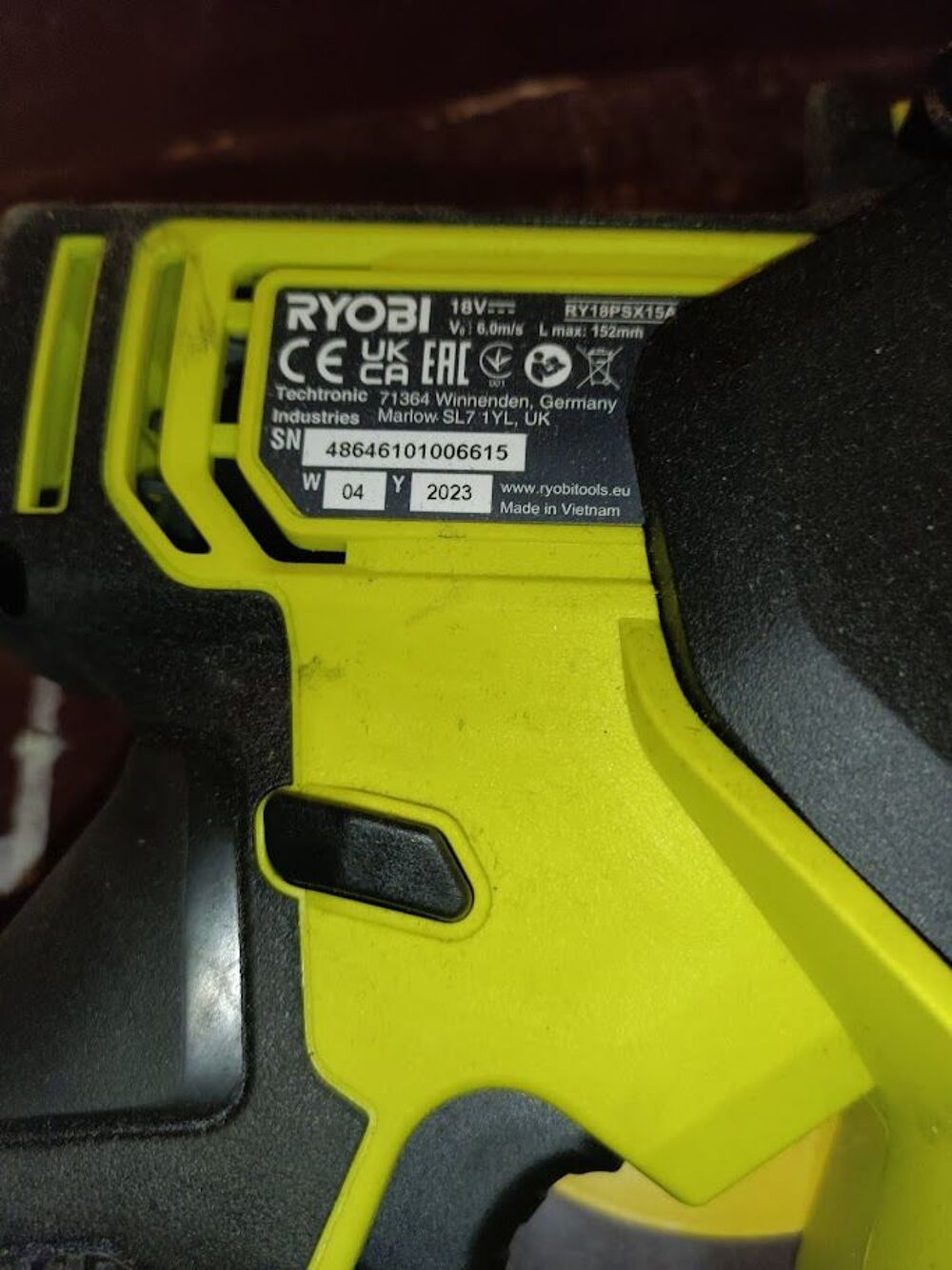 Mini tron&ccedil;onneuse Ryobi, 18 V. , RY18PSX15A-0 Bricolage