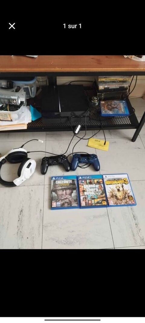 Ps4 avec 3 jeux pc plus casque 115 Valence (26)