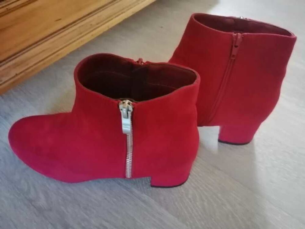 Bottine rouge gemo sales