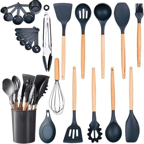 Ensemble de 23 ustensiles de cuisine en silicone antiadhsif 21 Avion (62)
