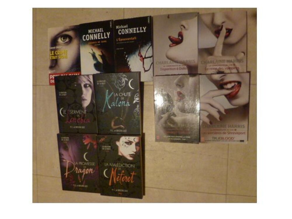P.Cornwell, MH Clark, PC &amp; Kristin Cast, V.C. Andrews... Livres et BD