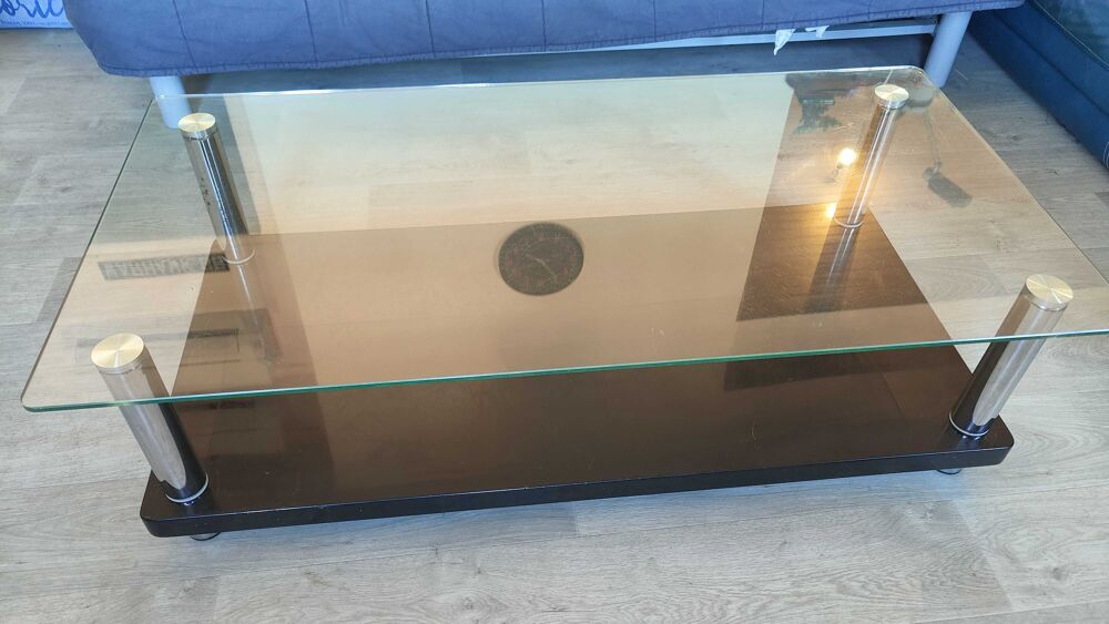 meuble TV plateau en verre Meubles