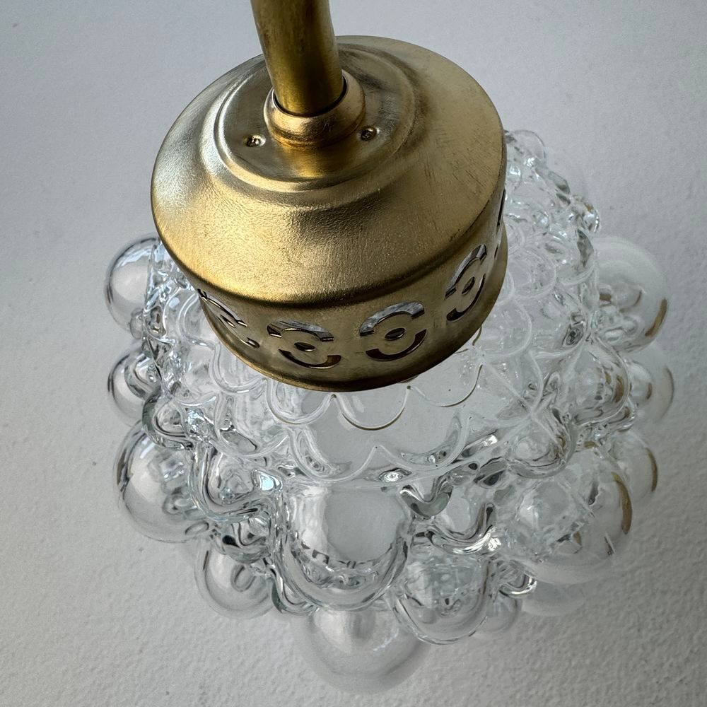 LOT 3 ANCIENNE APPLIQUES EN VERRE BULLE 
Décoration