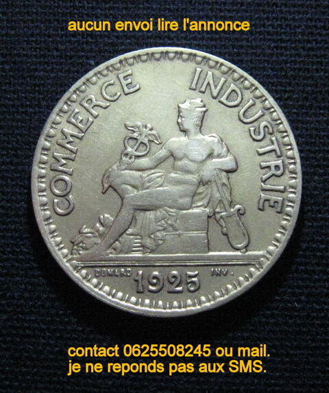France-2 francs-chambre de commerce-1925. Wattrelos (59)