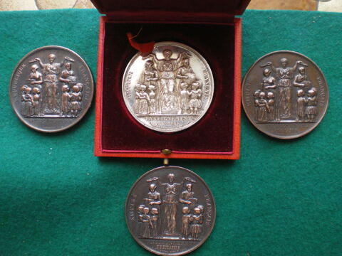 M�dailles'Enseignement Primaire Second Empire- 3� R�publique 60 Caen (14)